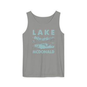 Lake McDonald Glacier National Park Montana Comfort Colors Tank Top