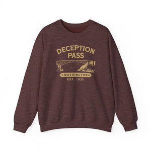 Deception Pass Washington Gildan Unisex Crewneck Sweatshirt
