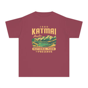 Katmai National Park Alaska Comfort Colors Youth Kids T-Shirt