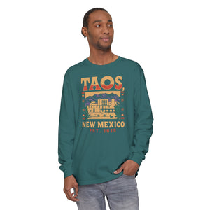 Taos New Mexico Comfort Colors Unisex Long Sleeve T-Shirt