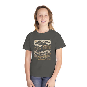 Gatlinburg Tennessee Great Smoky Mountains Comfort Colors Youth Kids T-Shirt