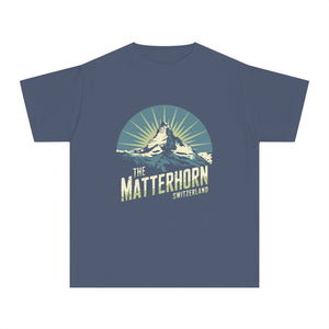 Matterhorn Switzerland Comfort Colors Youth Kids T-Shirt