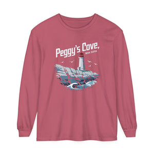Peggy’s Cove Nova Scotia Comfort Colors Unisex Long Sleeve T-Shirt