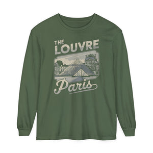 The Louvre Paris France Comfort Colors Unisex Long Sleeve T-Shirt