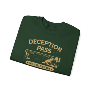 Deception Pass Washington Gildan Unisex Crewneck Sweatshirt