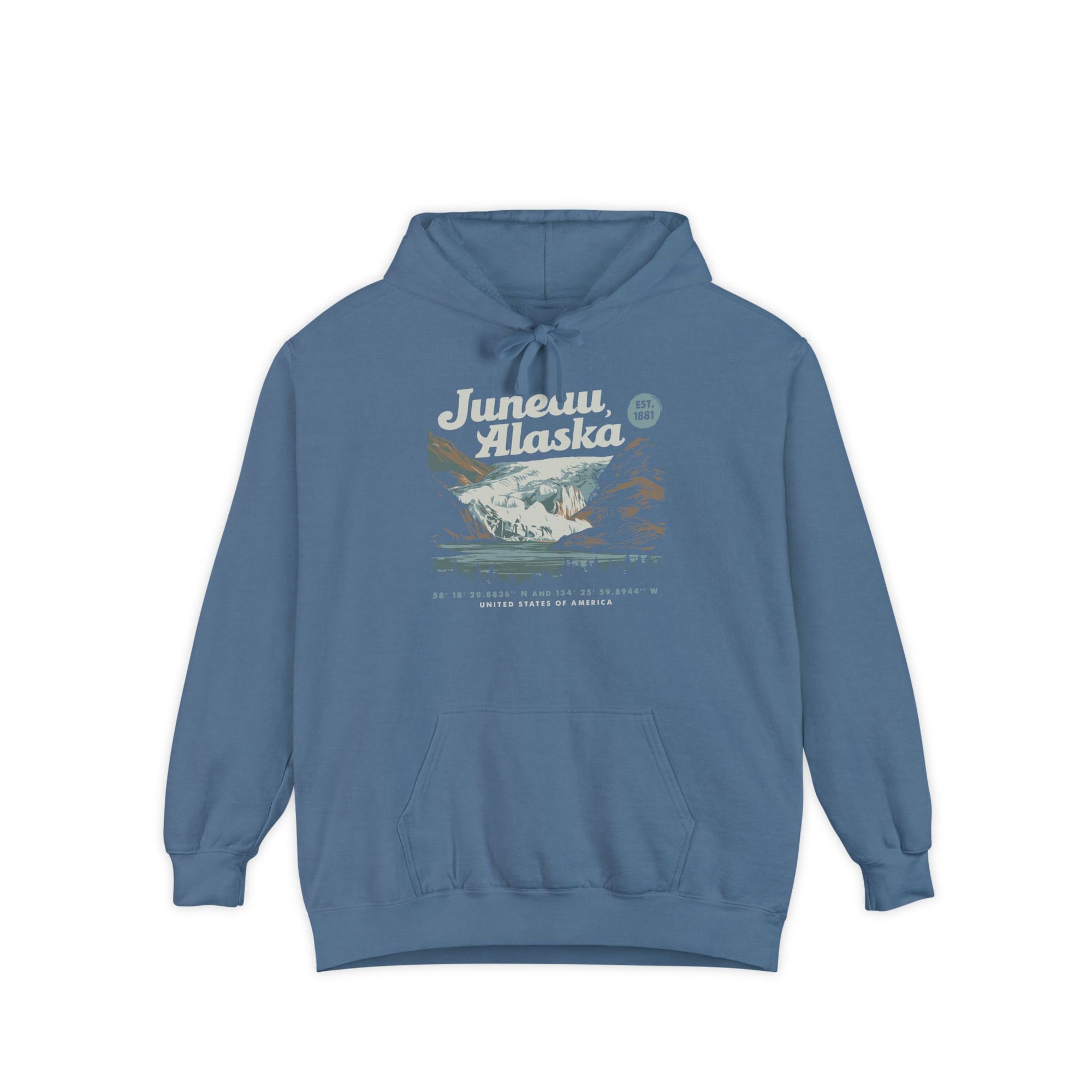 Juneau Alaska Comfort Colors Unisex Hoodie