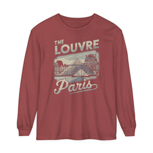 The Louvre Paris France Comfort Colors Unisex Long Sleeve T-Shirt