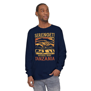 Serengeti Tanzania Comfort Colors Unisex Long Sleeve T-Shirt