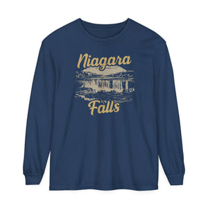 Niagara Falls New York Ontario Comfort Colors Unisex Long Sleeve T-Shirt