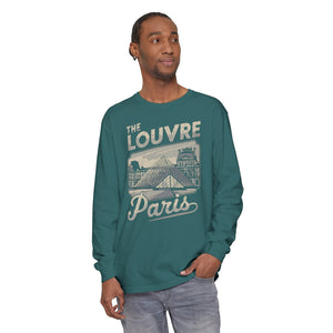 The Louvre Paris France Comfort Colors Unisex Long Sleeve T-Shirt