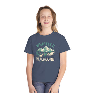 Whistler Blackcomb British Columbia Comfort Colors Youth Kids T-Shirt