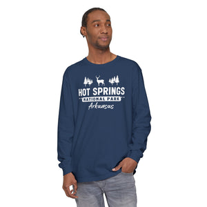Hot Springs National Park Arkansas Comfort Colors Unisex Long Sleeve T-Shirt