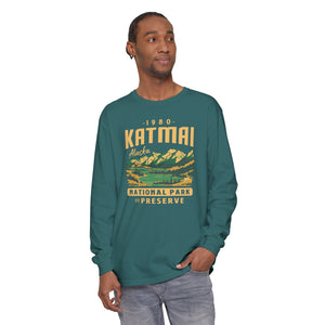 Katmai National Park Alaska Comfort Colors Unisex Long Sleeve T-Shirt