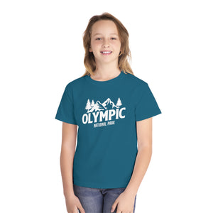 Olympic National Park Washington Comfort Colors Youth Kids T-Shirt