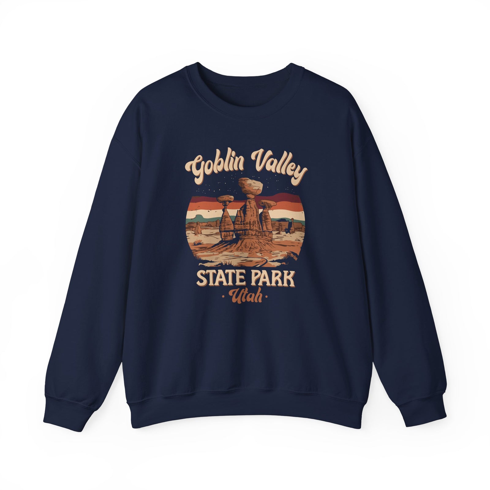 Goblin Valley State Park Utah Gildan Unisex Crewneck Sweatshirt