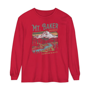 Mount Baker Washington Comfort Colors Unisex Long Sleeve T-Shirt