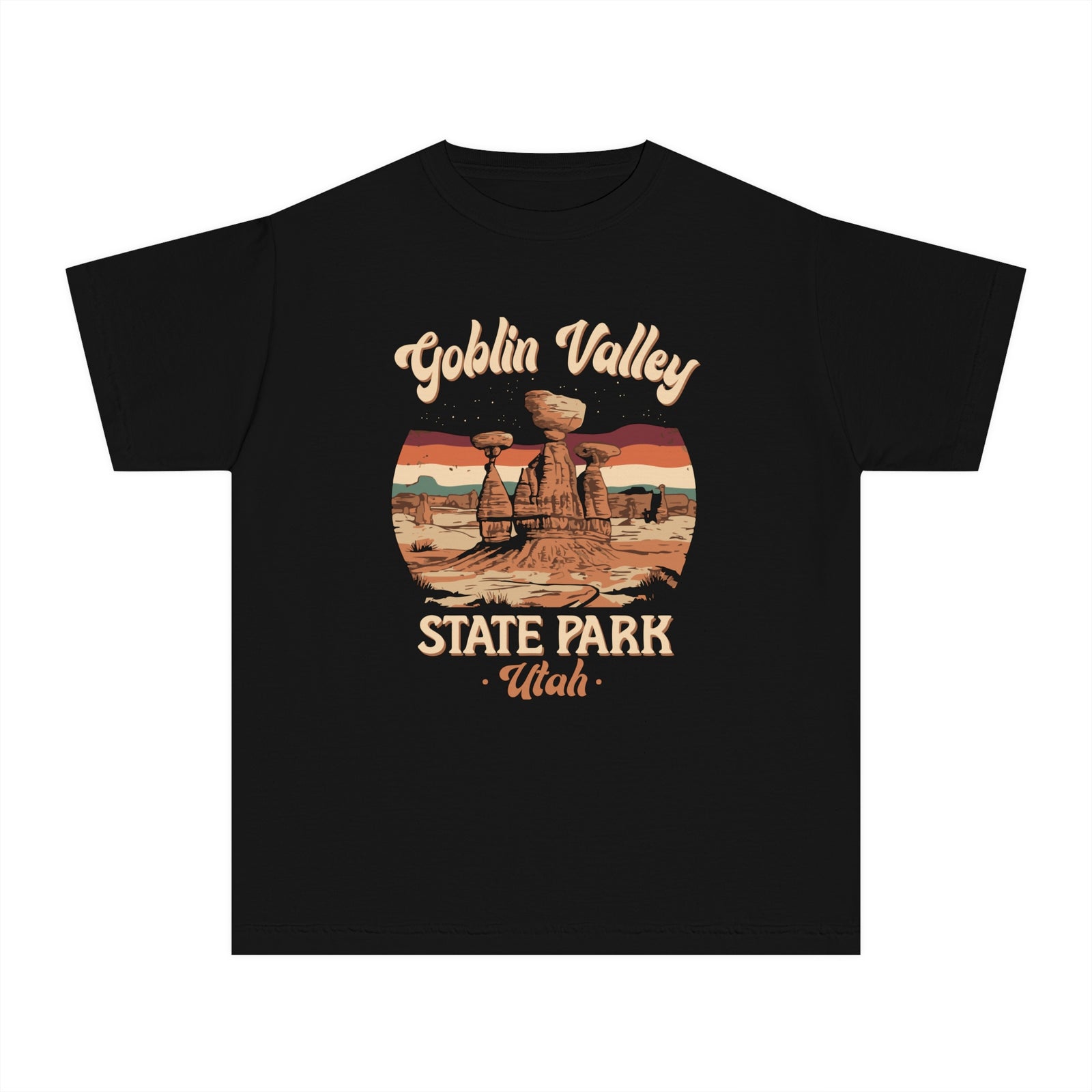 Goblin Valley State Park Utah Comfort Colors Youth Kids T-Shirt