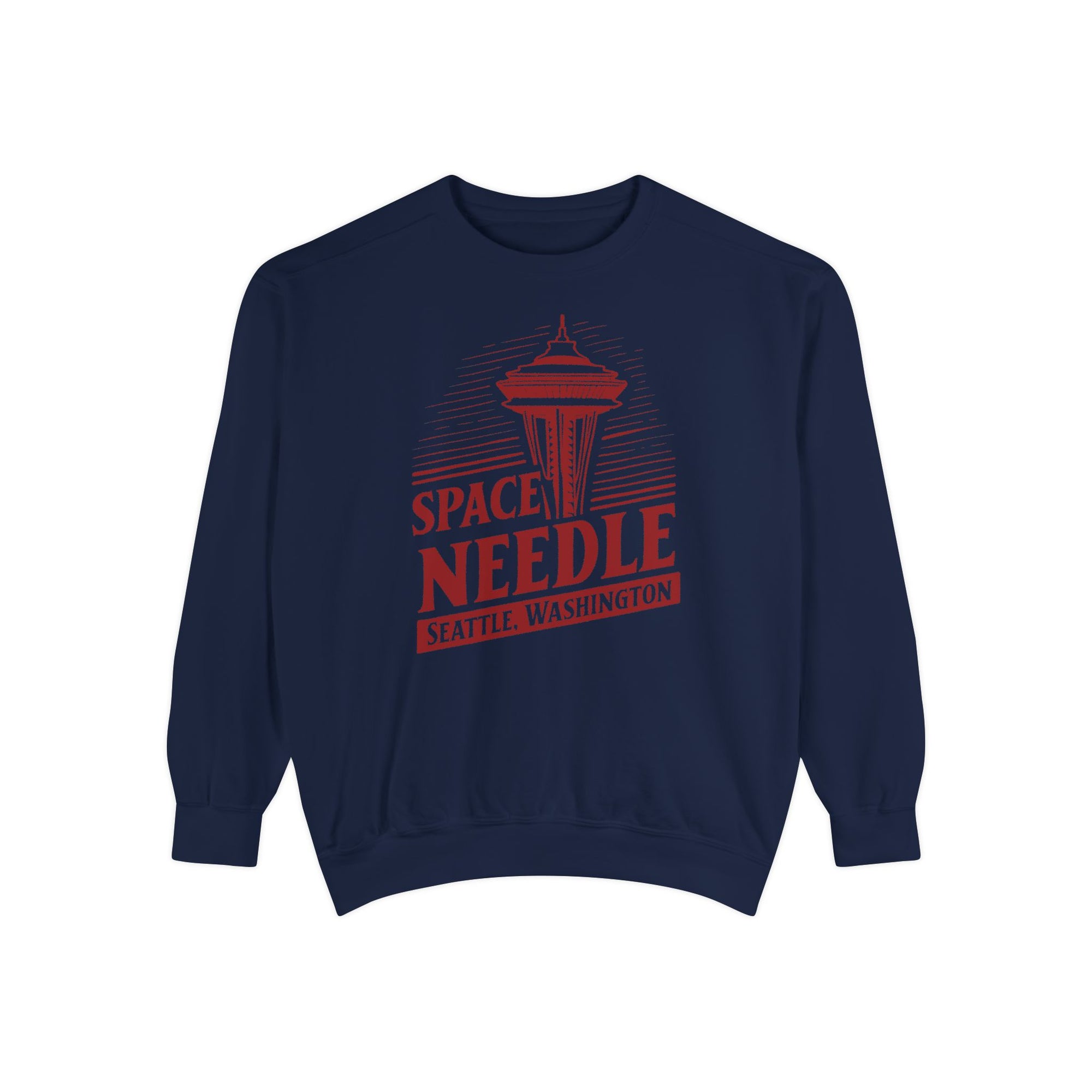 Space Needle Seattle Washington Comfort Colors Unisex Sweatshirt