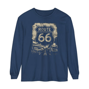 Route 66 USA Comfort Colors Unisex Long Sleeve T-Shirt