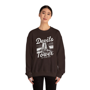 Devils Tower Wyoming Gildan Unisex Crewneck Sweatshirt
