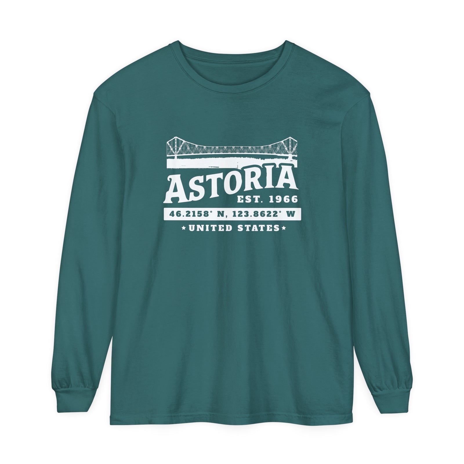 Astoria Oregon Comfort Colors Unisex Long Sleeve T-Shirt