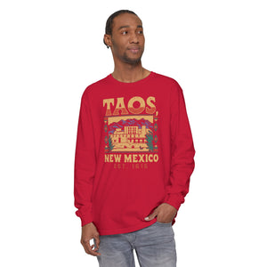 Taos New Mexico Comfort Colors Unisex Long Sleeve T-Shirt