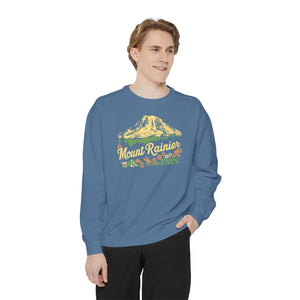 Mount Rainier Washington Comfort Colors Unisex Sweatshirt