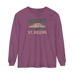 Mount St. Helens Washington Comfort Colors Unisex Long Sleeve T-Shirt