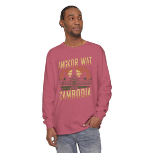 Angkor Wat Cambodia Comfort Colors Unisex Long Sleeve T-Shirt