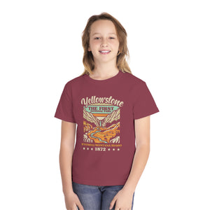 Yellowstone National Park Wyoming Montana Idaho Comfort Colors Youth Kids T-Shirt