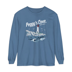 Peggy’s Cove Nova Scotia Comfort Colors Unisex Long Sleeve T-Shirt