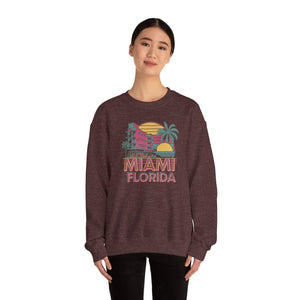 Miami Florida Gildan Unisex Crewneck Sweatshirt