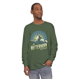 Matterhorn Switzerland Comfort Colors Unisex Long Sleeve T-Shirt