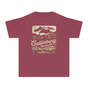 Gatlinburg Tennessee Great Smoky Mountains Comfort Colors Youth Kids T-Shirt