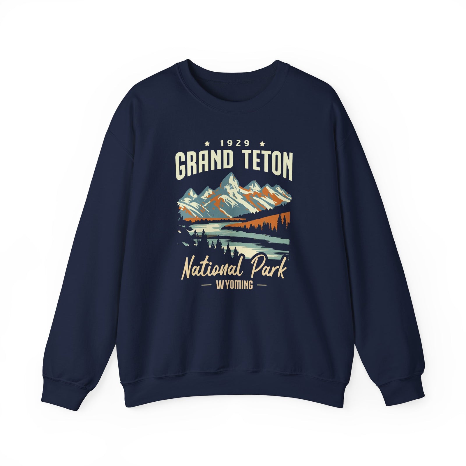 Grand Teton National Park Wyoming Gildan Unisex Crewneck Sweatshirt