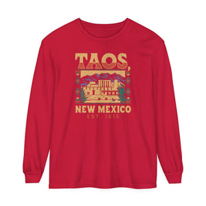 Taos New Mexico Comfort Colors Unisex Long Sleeve T-Shirt