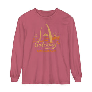 Gateway Arch National Park Missouri Comfort Colors Unisex Long Sleeve T-Shirt