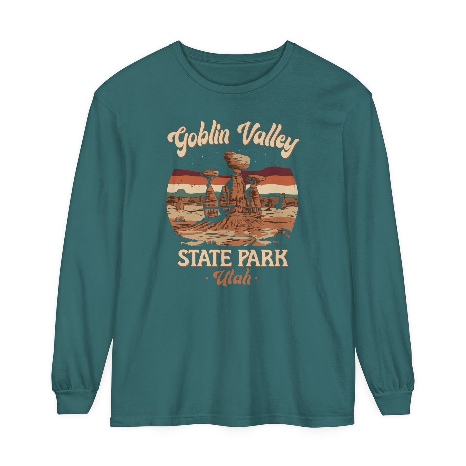 Goblin Valley State Park Utah Comfort Colors Unisex Long Sleeve T-Shirt