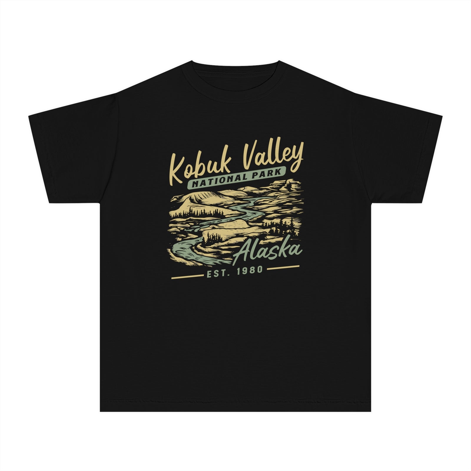 Kobuk Valley National Park Alaska Comfort Colors Youth Kids T-Shirt