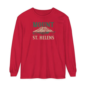 Mount St. Helens Washington Comfort Colors Unisex Long Sleeve T-Shirt