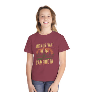 Angkor Wat Cambodia Comfort Colors Youth Kids T-Shirt