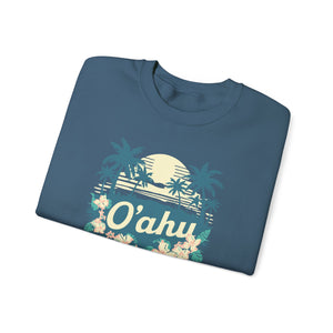 Oahu Hawaii Gildan Unisex Crewneck Sweatshirt