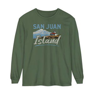 San Juan Island Washington Comfort Colors Unisex Long Sleeve T-Shirt