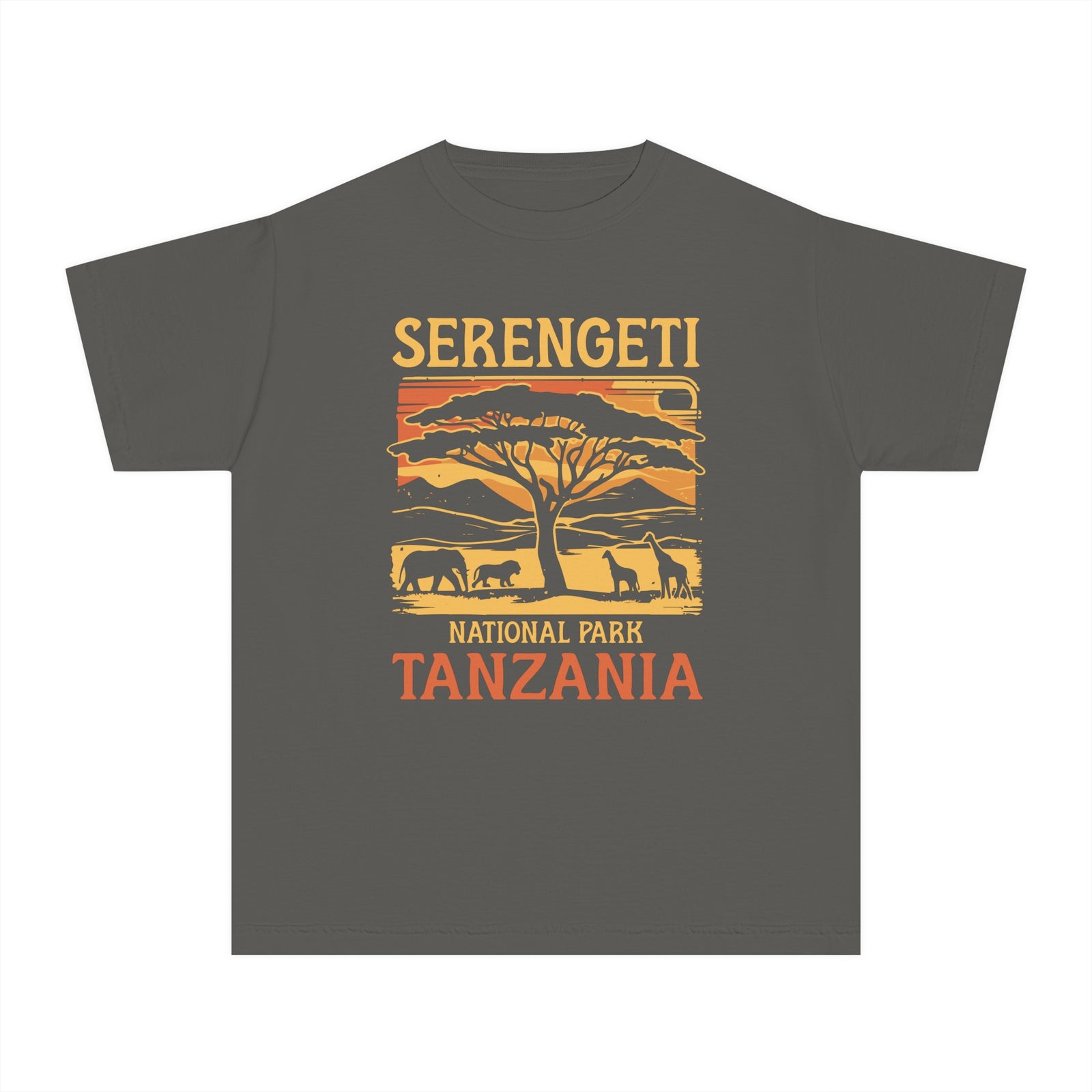 Serengeti Tanzania Comfort Colors Youth Kids T-Shirt