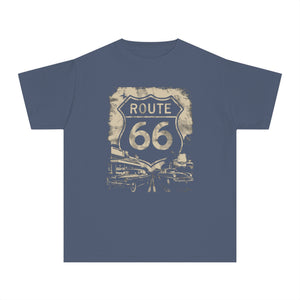 Route 66 USA Comfort Colors Youth Kids T-Shirt