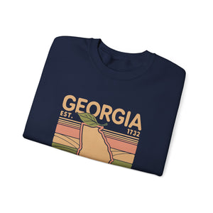 Georgia Peach Gildan Unisex Crewneck Sweatshirt