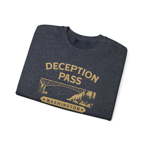 Deception Pass Washington Gildan Unisex Crewneck Sweatshirt