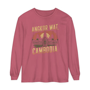 Angkor Wat Cambodia Comfort Colors Unisex Long Sleeve T-Shirt