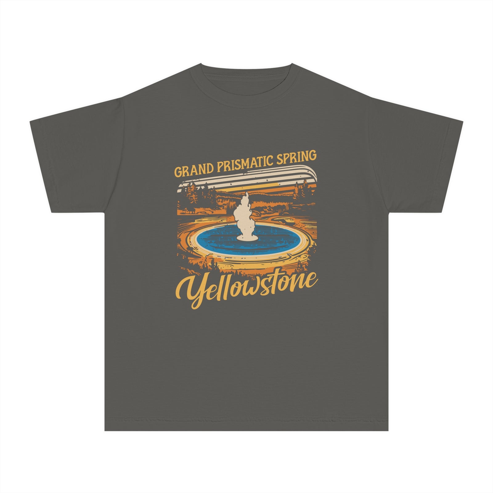Grand Prismatic Spring Yellowstone Comfort Colors Youth Kids T-Shirt
