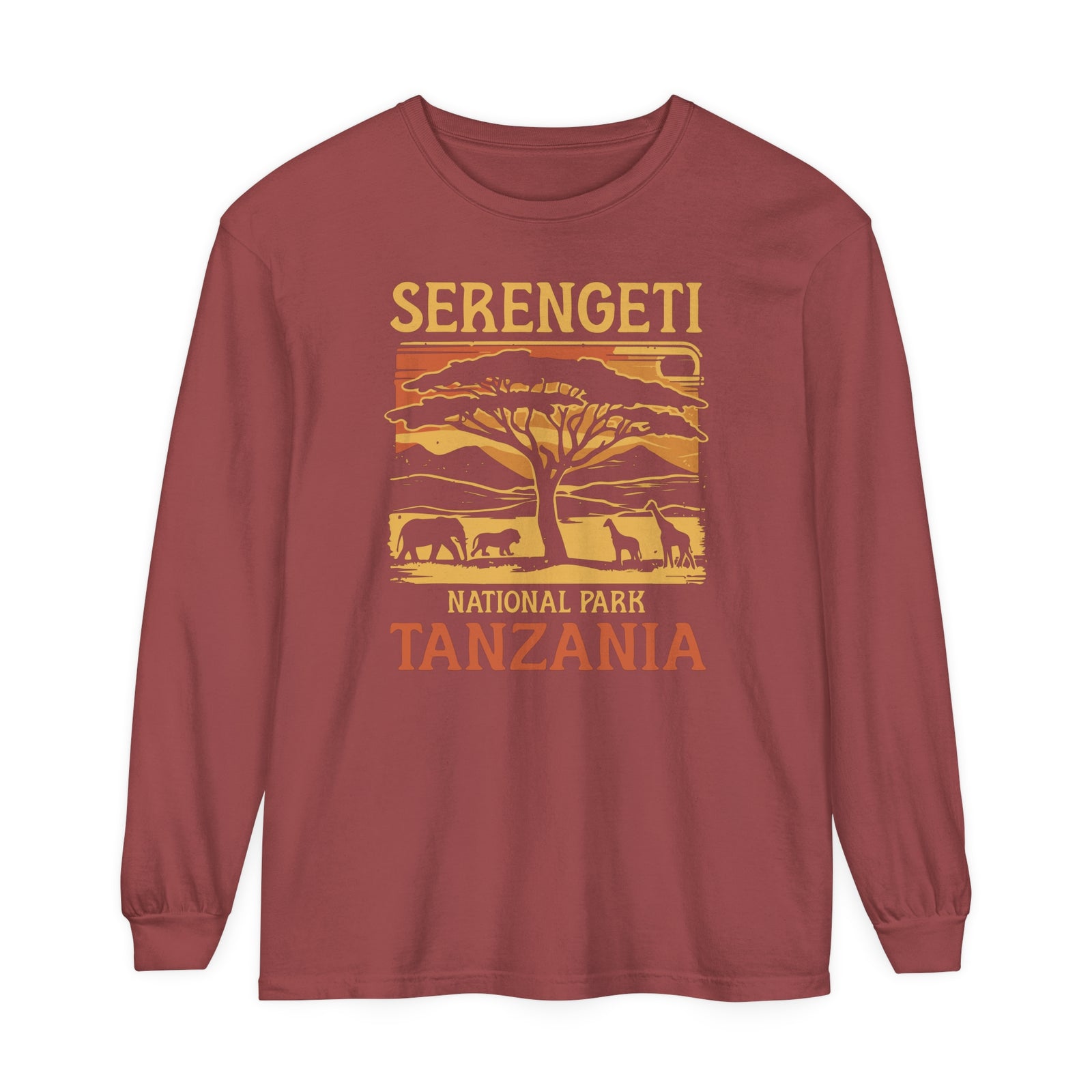 Serengeti Tanzania Comfort Colors Unisex Long Sleeve T-Shirt